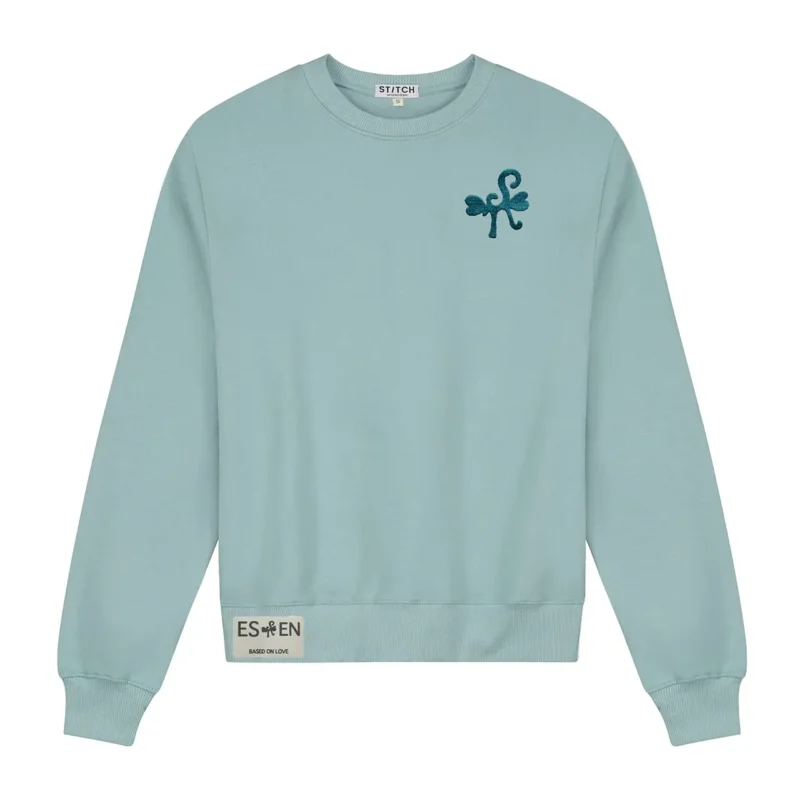 sweater adult unisex ocean green